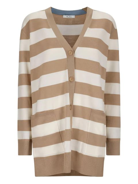 Max Mara striped-pattern cardigan - Neutrals - zdjęcie produktu nr 1