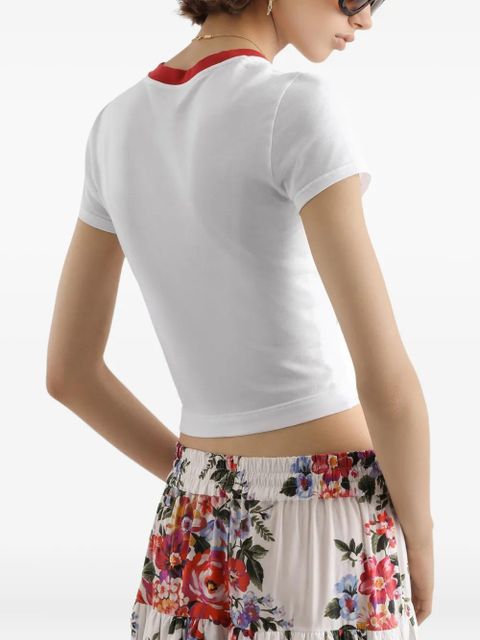 Dolce & Gabbana graphic-print cotton T-shirt - White