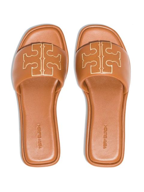 Tory Burch Double T flat sandals - Brown - zdjęcie produktu nr 2