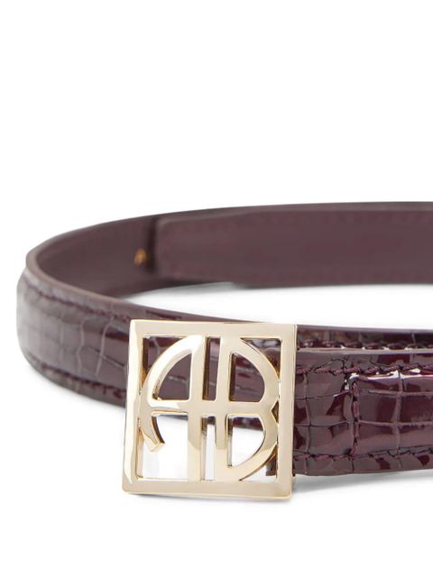 ANINE BING leather belt - Red