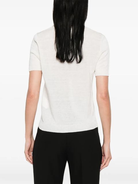 Weekend Max Mara Wkdpancone crew neck short-sleeve top - White