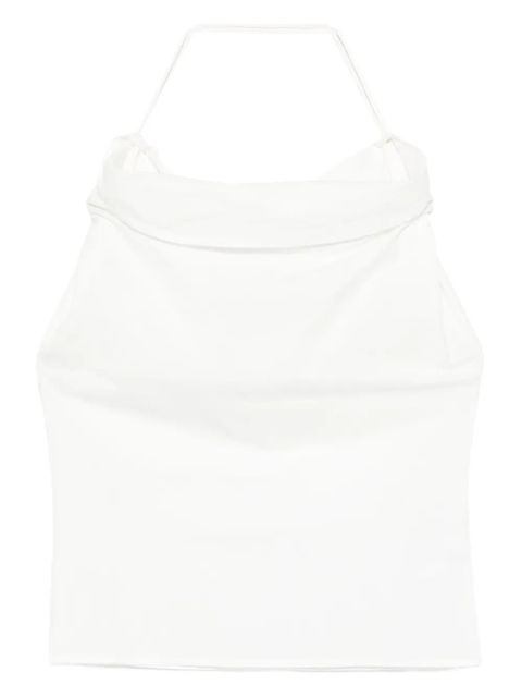 Paris Georgia Christophe halterneck draped top - White - zdjęcie produktu nr 1