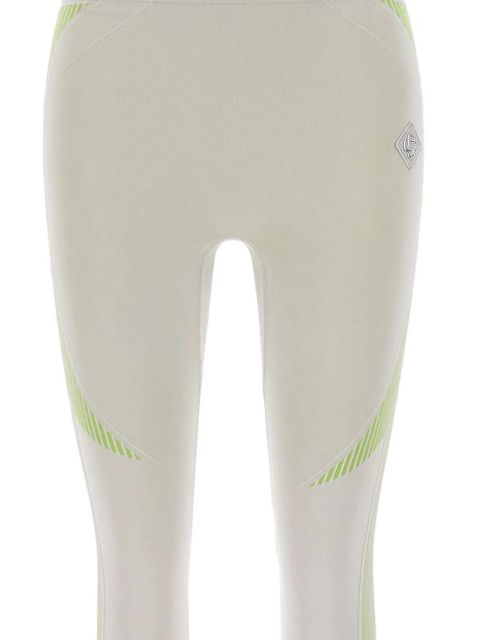 Casablanca logo-patch leggings - Neutrals