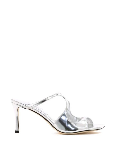Jimmy Choo Anise 75 cross strap sandals - Silver - zdjęcie produktu nr 1