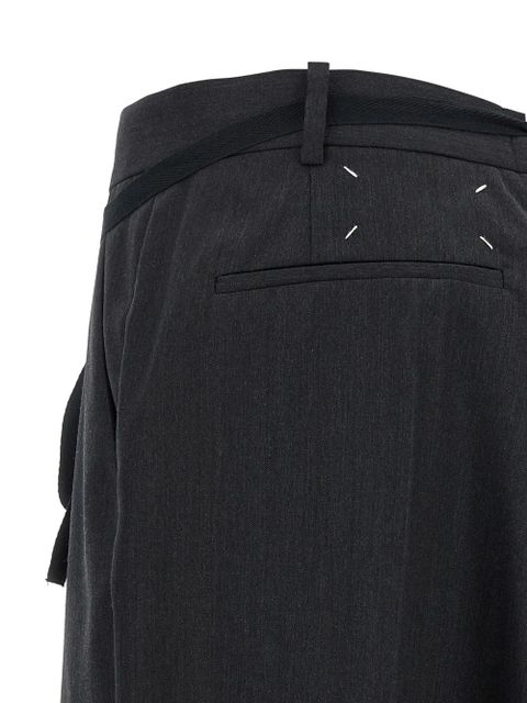 Maison Margiela frayed hem skirt - Black