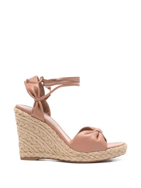 Aquazzura knot wedge heeled espadrilles - Neutrals - zdjęcie produktu nr 1
