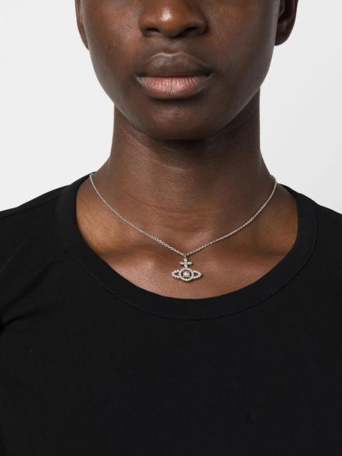 Vivienne Westwood Olympia pearl pendant necklace - Silver - zdjęcie produktu nr 2