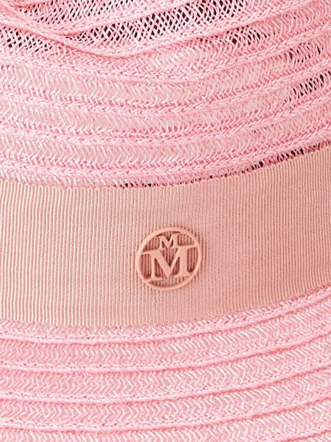 Maison Michel Virginie straw fedora hat - Pink - zdjęcie produktu nr 2