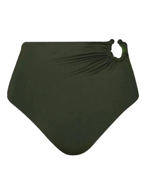 Johanna Ortiz Marinera gathered high-waist bikini panty - Green - zdjęcie produktu nr 1