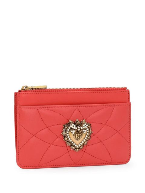 Dolce & Gabbana medium Devotion leather wallet - Orange