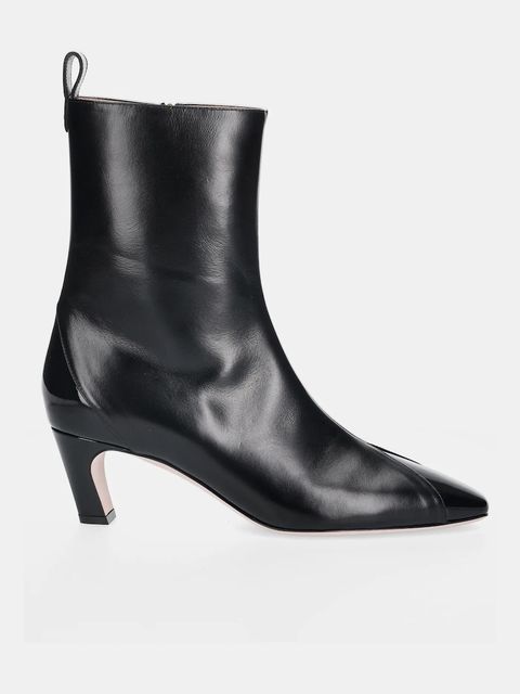 Bally botki skórzane SELISKA 55 damskie kolor czarny na słupku WB5518