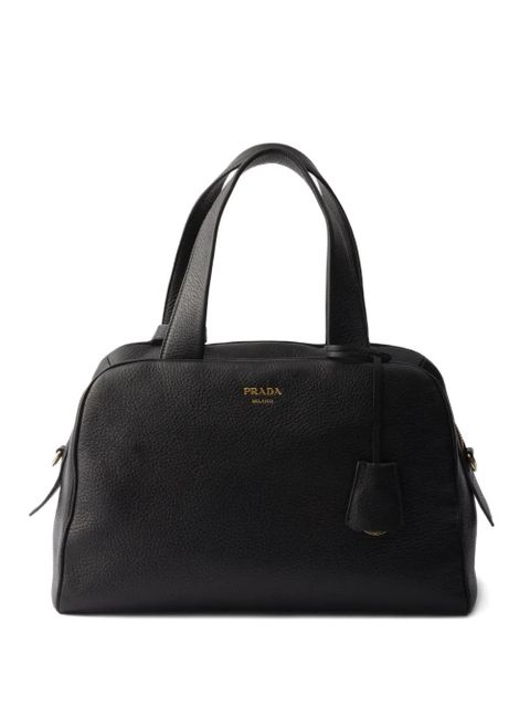 Prada large leather tote bag - Black - zdjęcie produktu nr 1