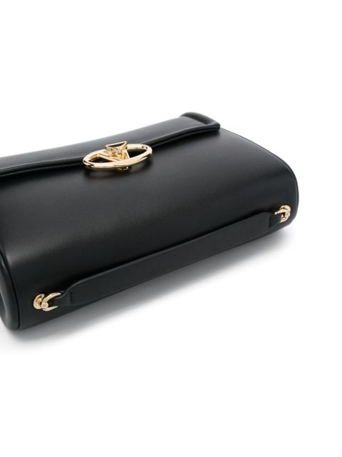 Valentino Garavani VLogo Signature-plaque shoulder bag - Black