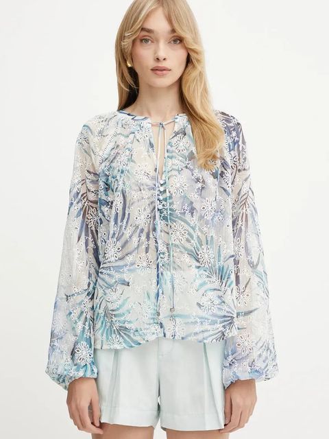 Guess bluzka DANILE damska kolor beżowy gładka W5GH60 W0WA2 - zdjęcie produktu nr 1