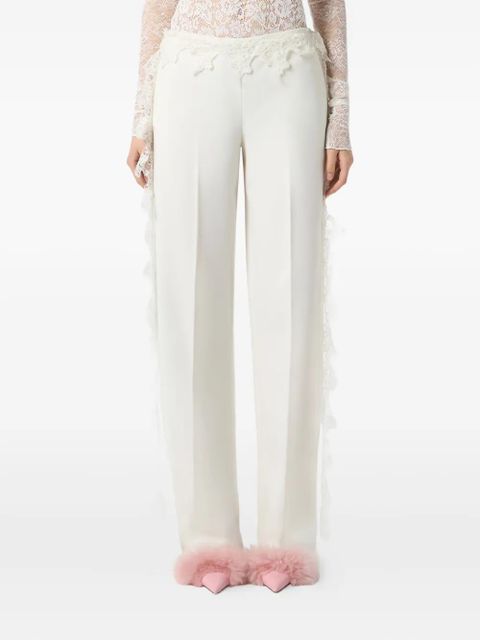 Blumarine lace-detail trousers - White - zdjęcie produktu nr 2
