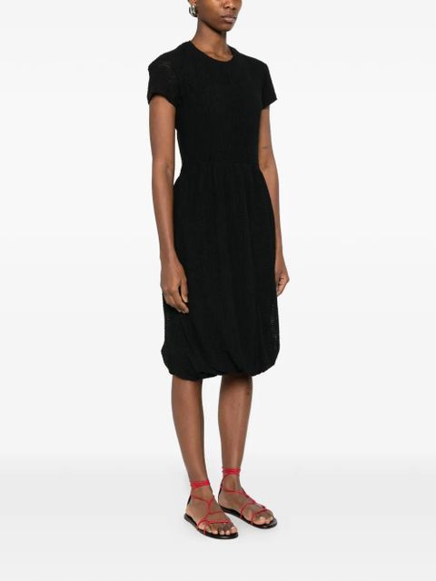 Jil Sander textured midi dress - Black