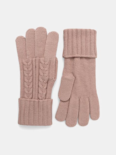 Guess rękawiczki damskie kolor różowy AW5382 POL02 - zdjęcie produktu nr 1