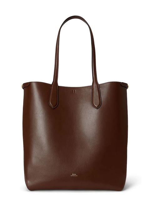 Polo Ralph Lauren torebka skórzana kolor brązowy 428962757 - zdjęcie produktu nr 1