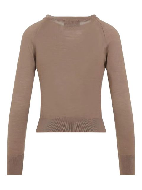Simone Rocha pearl chain bow sweater - Neutrals - zdjęcie produktu nr 2