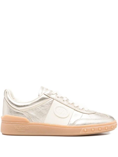 Valentino Garavani studded leather sneakers - Gold - zdjęcie produktu nr 1