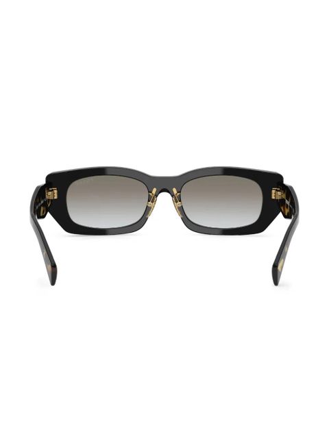 Prada Eyewear geometric-frame sunglasses - Black