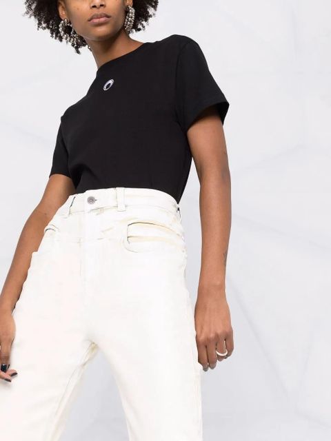 Diesel high-waist coated-effect jeans - Neutrals