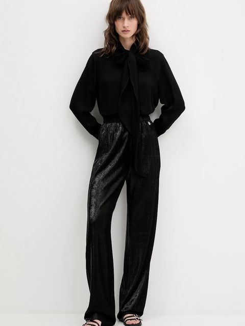 HUGO spodnie damskie kolor czarny proste high waist 50548404 - zdjęcie produktu nr 2