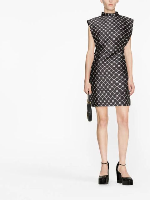 Lanvin floral-print satin minidress - Black - zdjęcie produktu nr 2