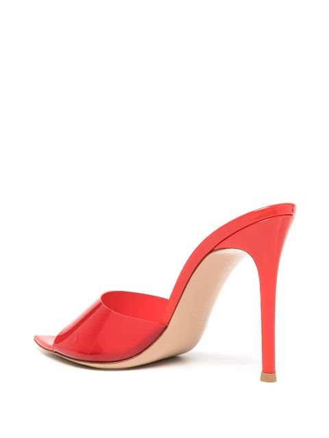 Gianvito Rossi Elle transparent-strap sandals - Red