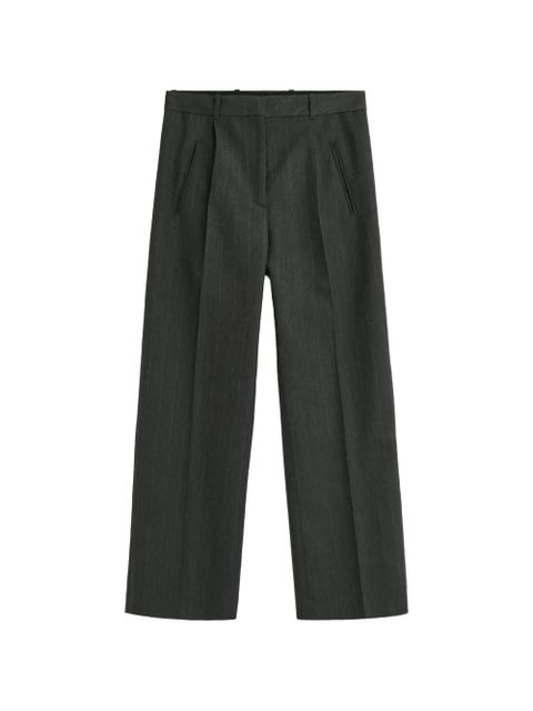OUR LEGACY Universe pinstriped pleated trousers - Grey - zdjęcie produktu nr 1