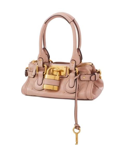 Chloé small Paddington leather tote bag - Pink