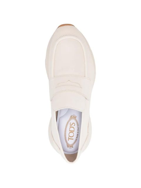 Tod's penny-strap loafers - Neutrals