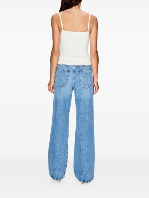 Cult Gaia floral-appliqué top - White