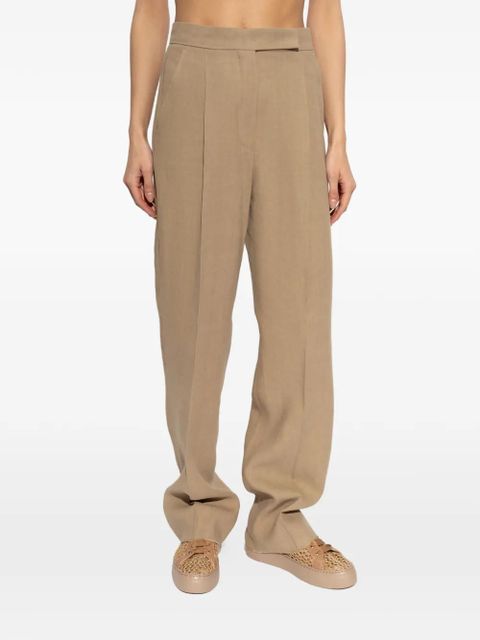 Max Mara Abate pocket pleated trousers - Brown