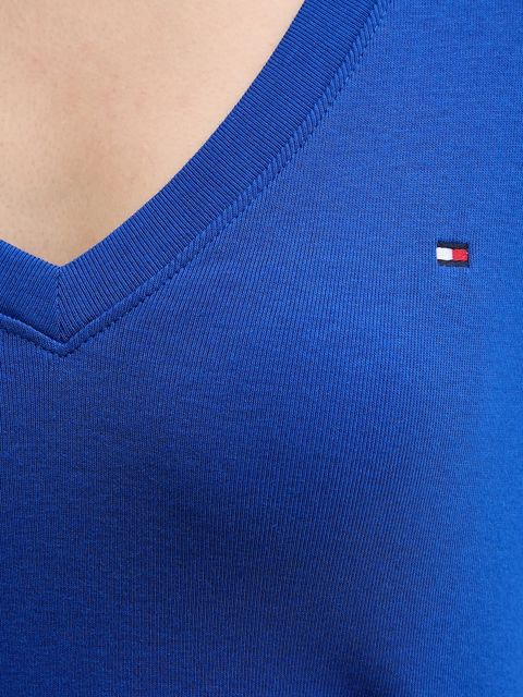 Tommy Hilfiger t-shirt bawełniany damski kolor niebieski WW0WW40584