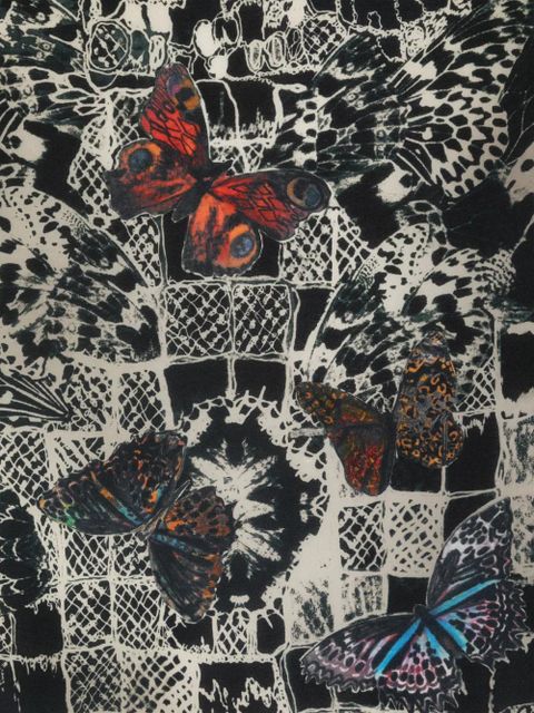 Zadig&Voltaire Blondie 70 organic-silk scarf - Blue