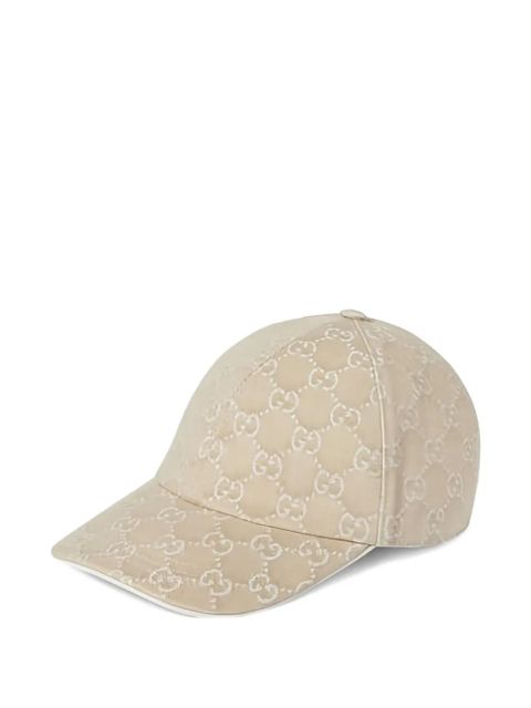 Gucci logo-pattern baseball hat - Neutrals - zdjęcie produktu nr 1