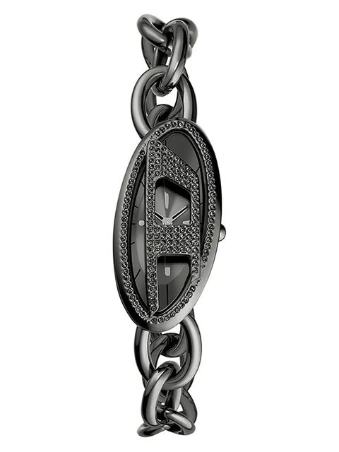 Diesel zegarek damski kolor srebrny DZ5615