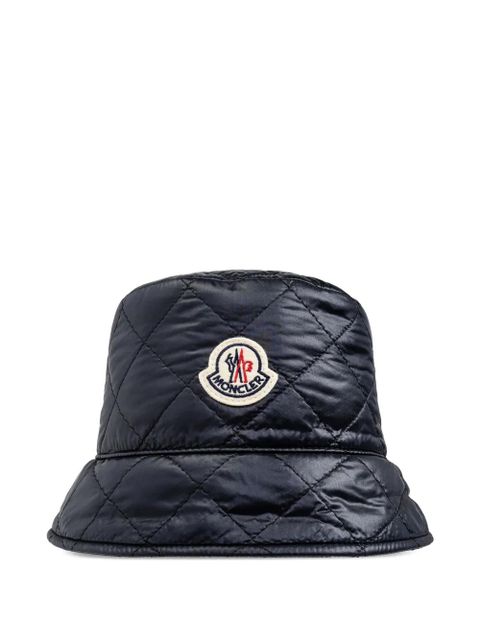 Moncler quilted bucket hat - Blue - zdjęcie produktu nr 1