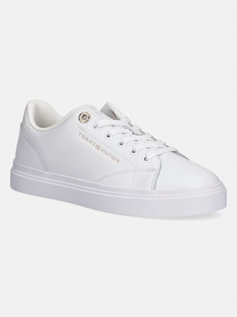 Tommy Hilfiger TH FEMININE CUPSOLE LEATHER tenisówki damskie - zdjęcie produktu nr 2