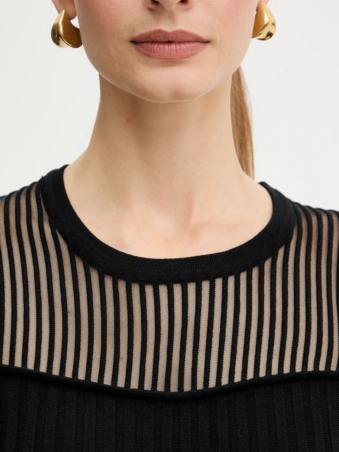 Morgan sukienka kolor czarny mini dopasowana RMAN - zdjęcie produktu nr 2