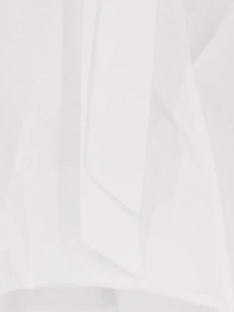 Alysi bow V-neck shirt - White