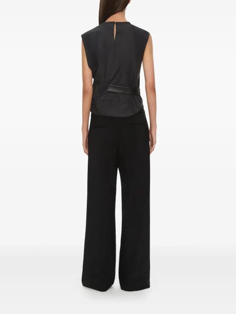 Christopher Esber Locus belted taffeta tank top - Grey