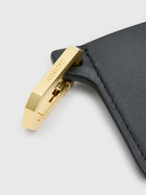 AllSaints etui na karty skórzane HEX CARDHOLDER