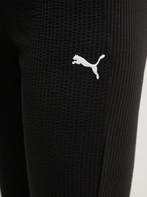 Puma spodnie damskie kolor czarny gładkie 629809