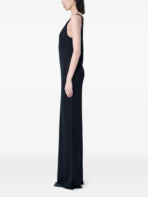 Saint Laurent scoop-neck maxi dress - Black