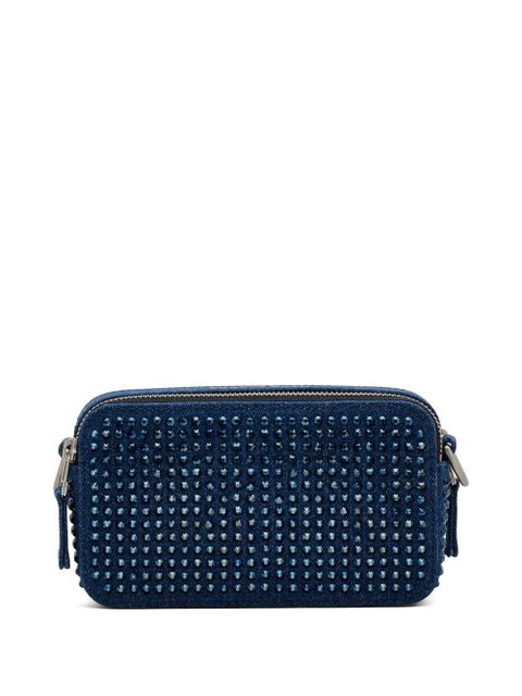 Marc Jacobs The Crystal Denim Snapshot crossbody bag - Blue
