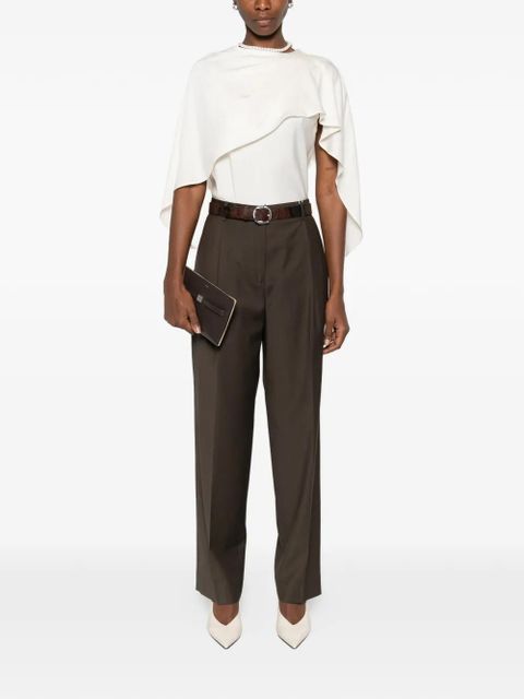 TOTEME pleat trousers - Brown