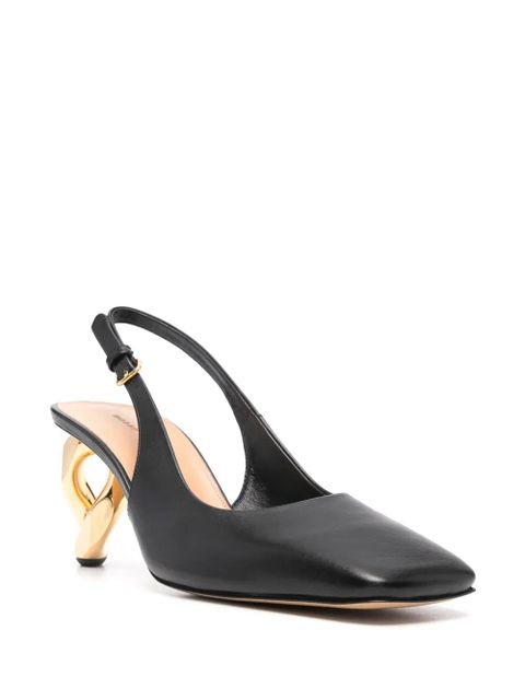 JW Anderson 65mm chain-heel pumps - Black - zdjęcie produktu nr 2