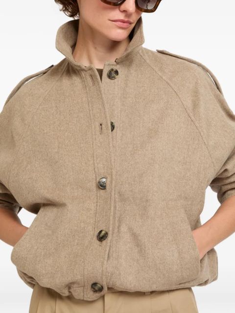 Yves Salomon button cashmere jacket - Neutrals